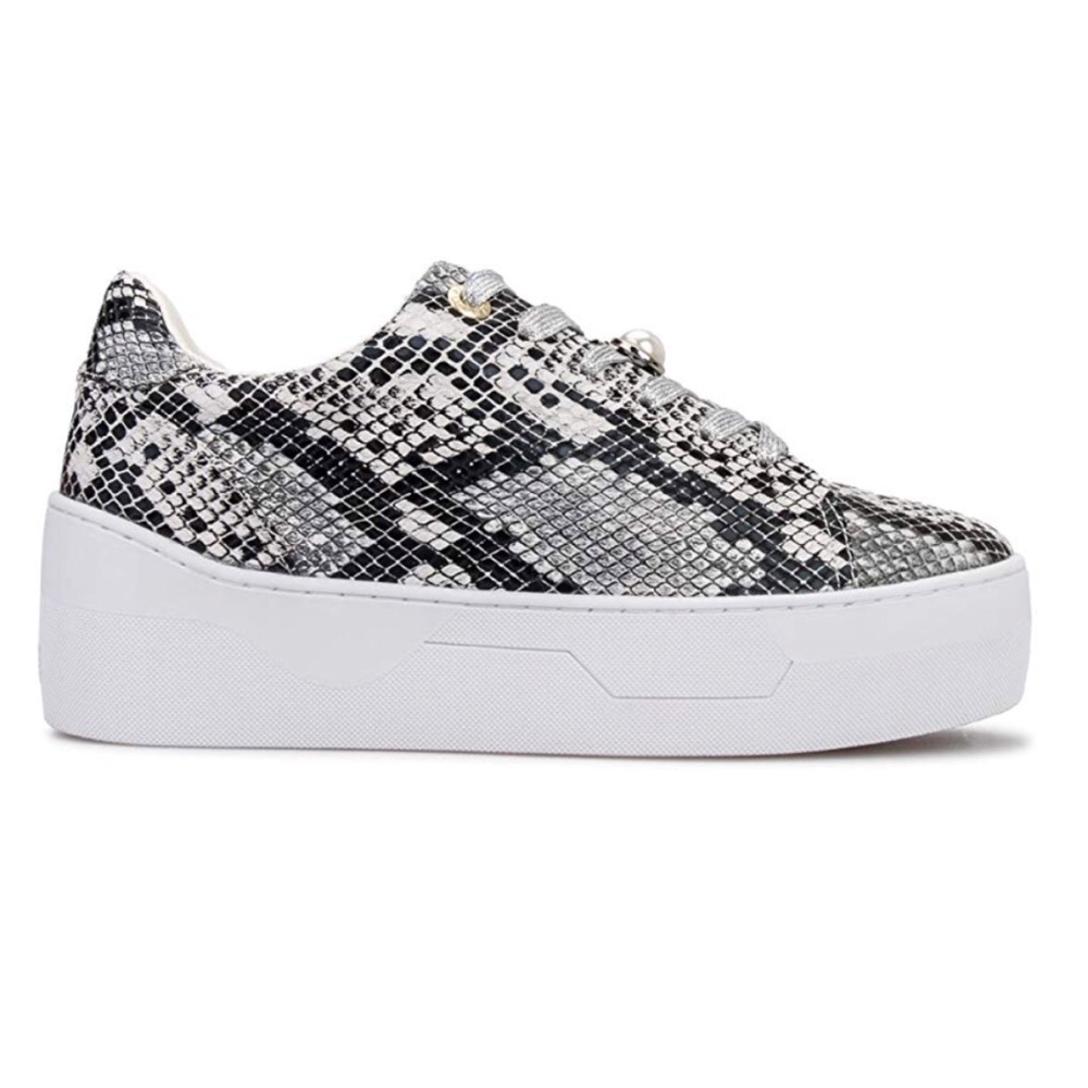 Iijin Python Print Vegan Leather Platform Sneaker - image 8